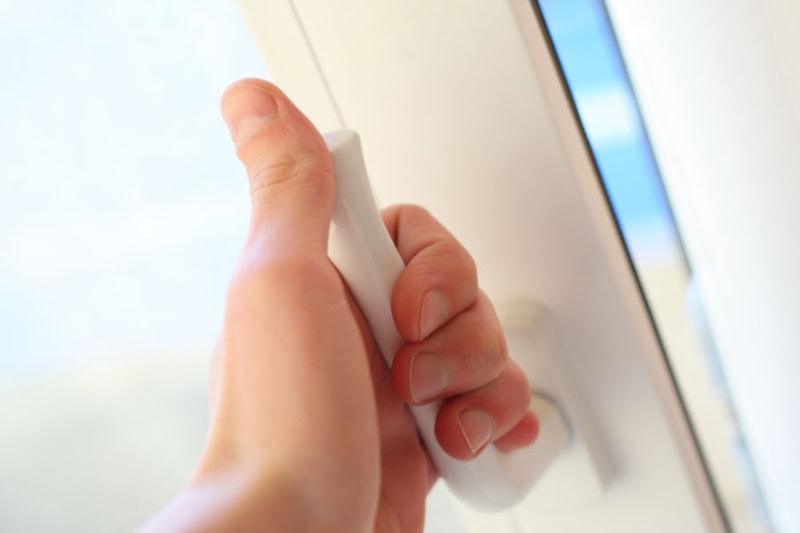 hand opening window.